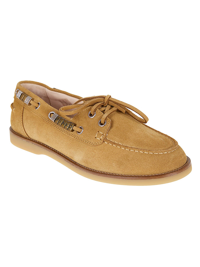 Grace 01 - Mocassino Cow Suede Brown Bos Taurus (cow); Calzature