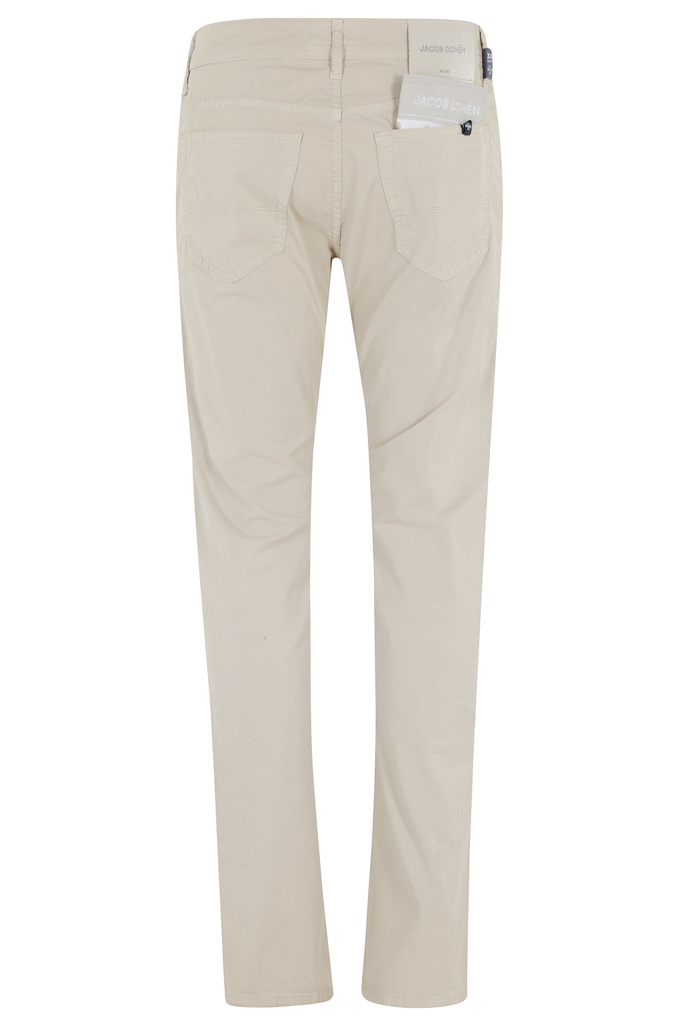 Pant 5 Pkt Slim Fit Bard Tinto Reattivo Nude & Neutrals Cotone Elastan Pantaloni