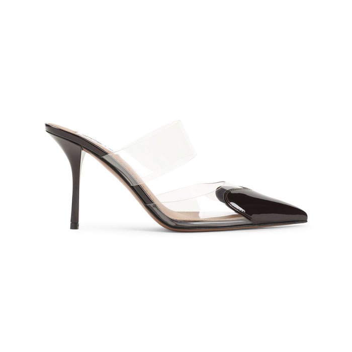 Coeur Mules Red Calf Leather Polyurethane