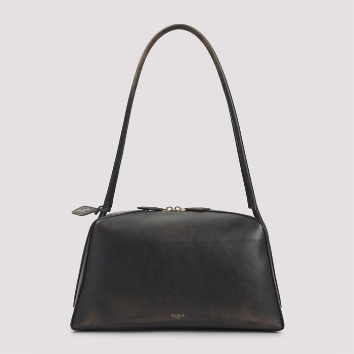 Le Bouledogue Shoulder Bag Nude & Neutrals Calf Leather