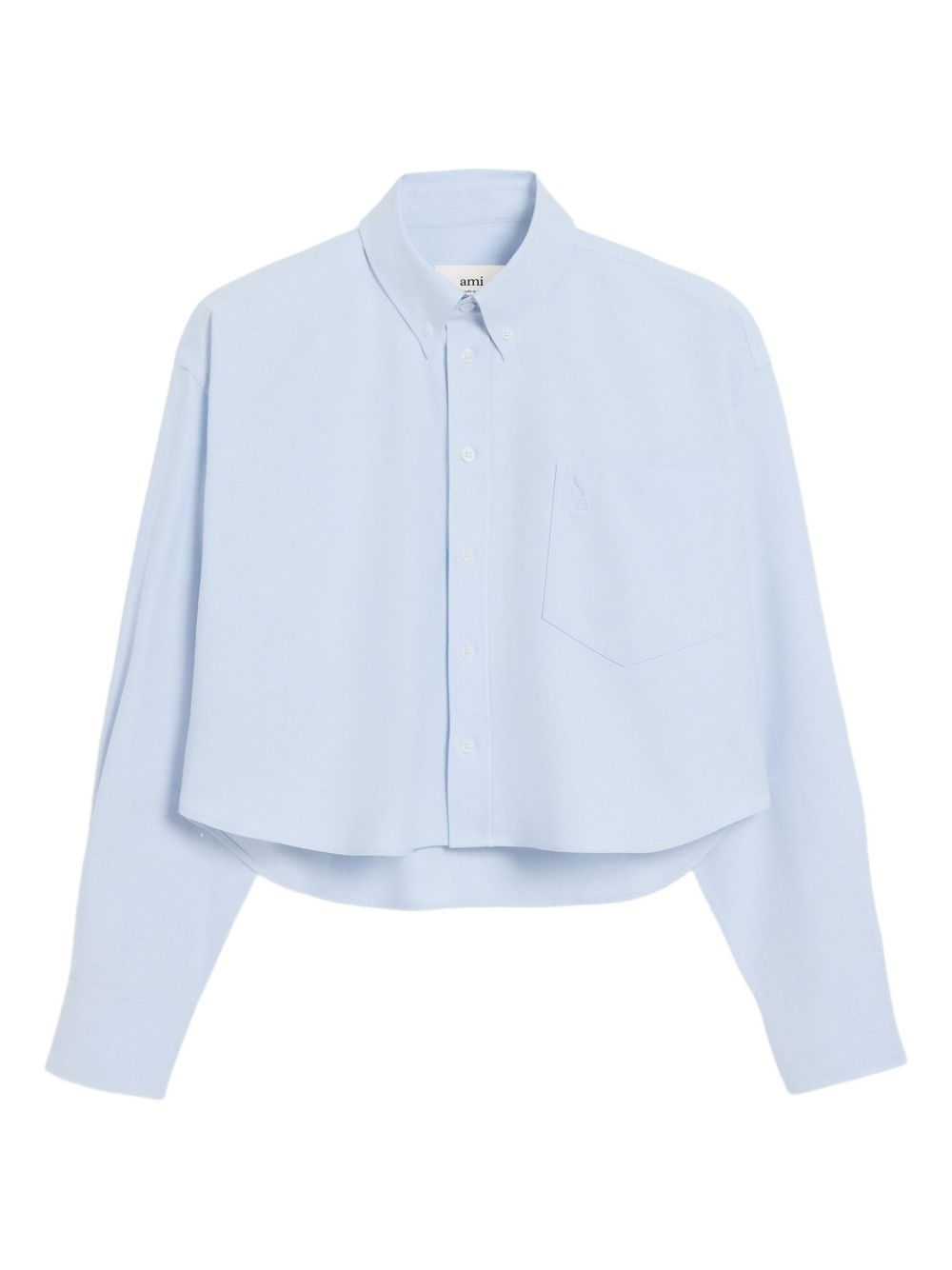 Ami Paris Shirts Clear Blue Cotton