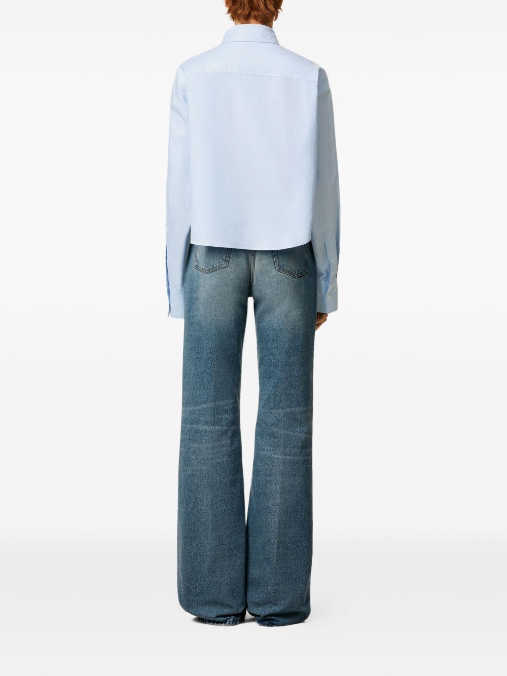 Ami Paris Shirts Clear Blue Cotton