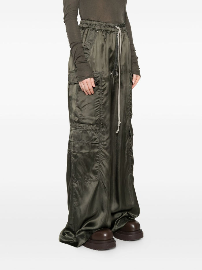 Rick Owens Trousers Green Cupro
