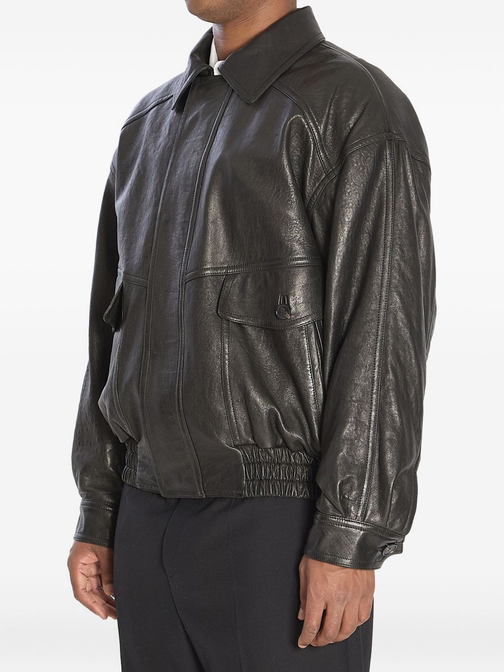 Saint Laurent Jackets Black Calf Leather