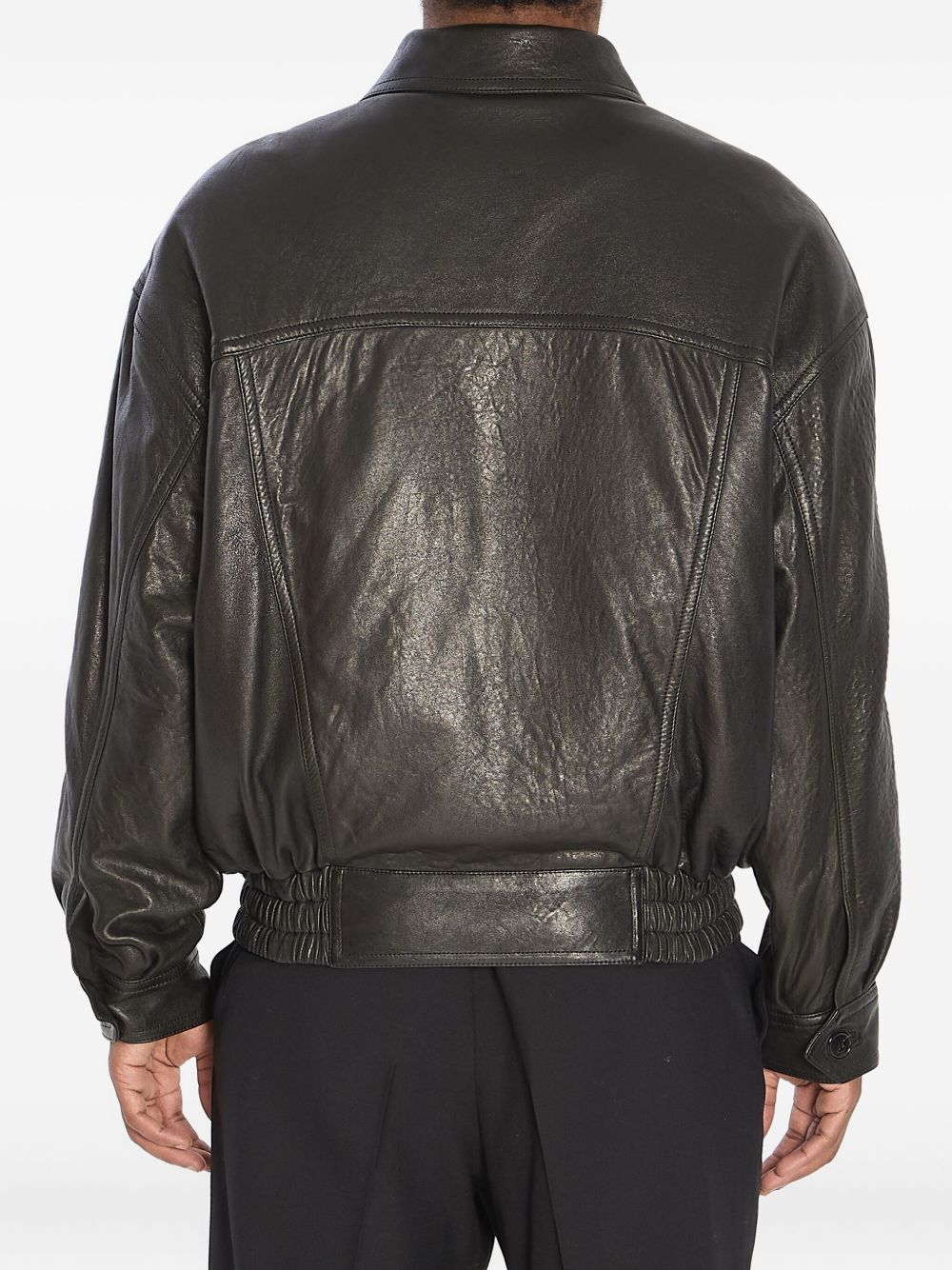 Saint Laurent Jackets Black Calf Leather