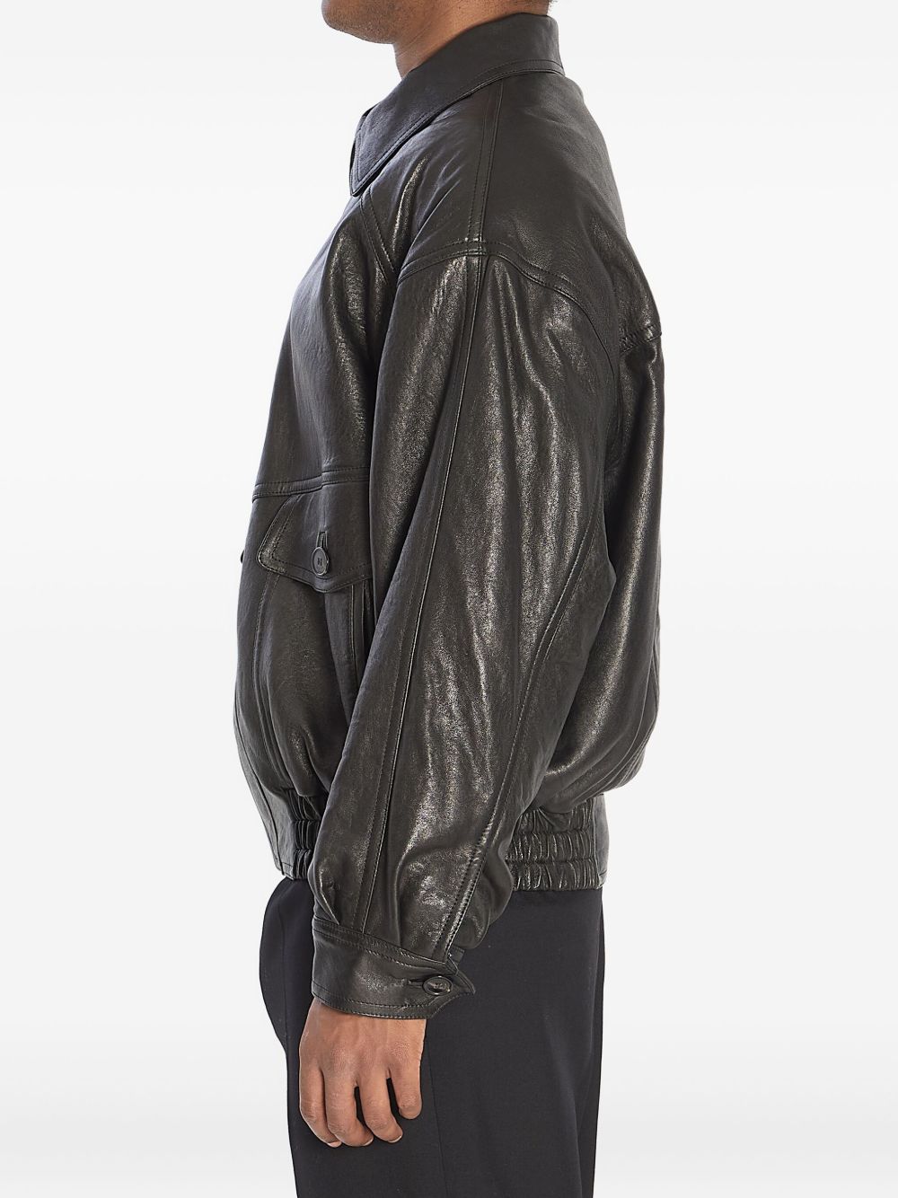 Saint Laurent Jackets Black Calf Leather