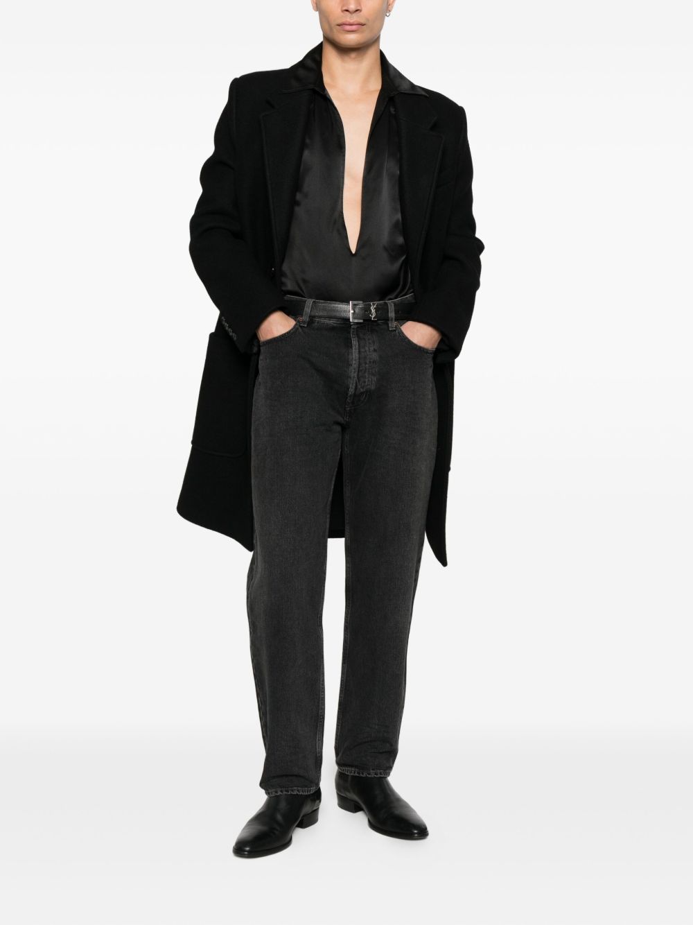Saint Laurent Jeans Black Cotton