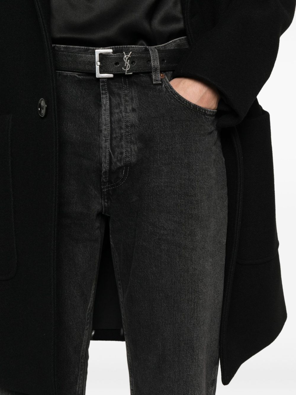 Saint Laurent Jeans Black Cotton