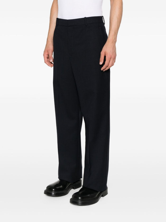 Saint Laurent Trousers Blue Outer: wool