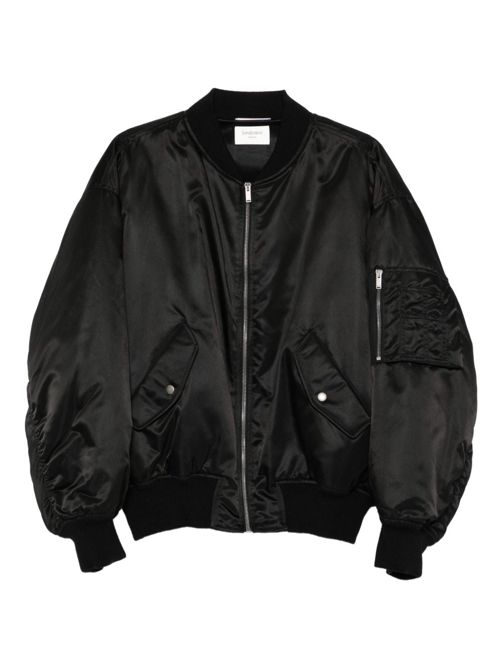 Saint Laurent Coats Black Outer: Polyamide