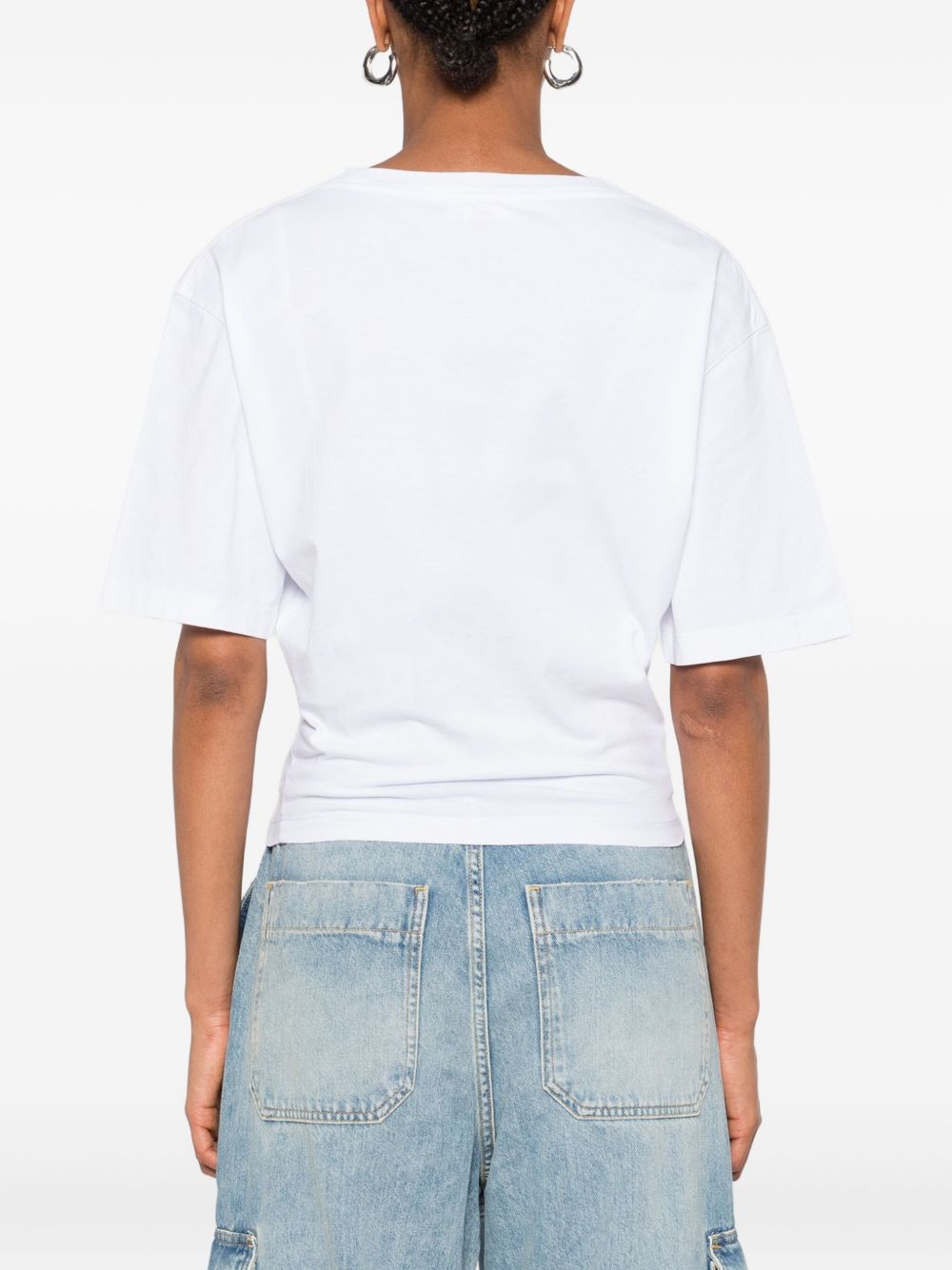Dsquared2 T-Shirts And Polos White Natural (veg)->cotton100.0 %