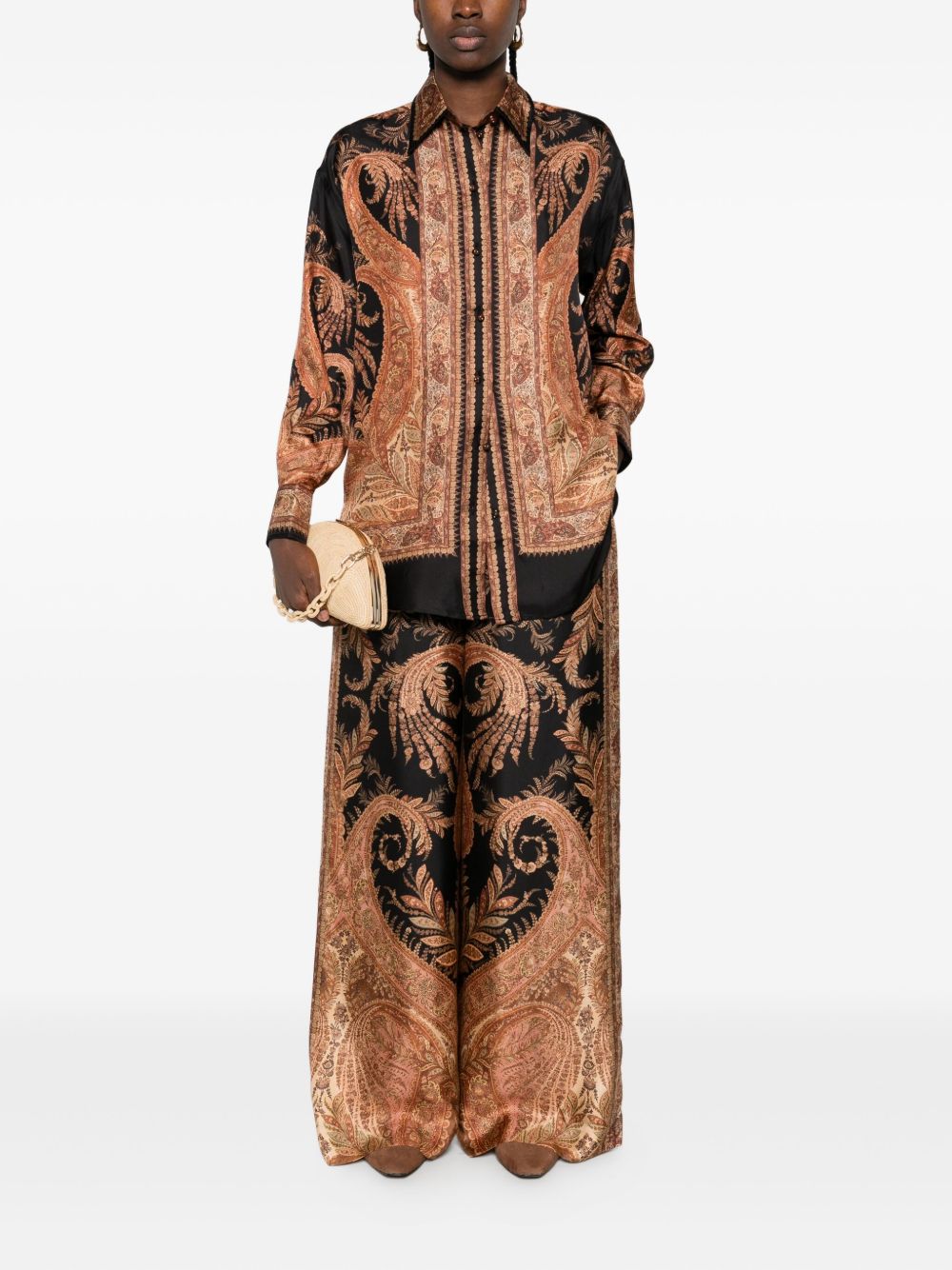 Zimmermann Trousers Black Silk