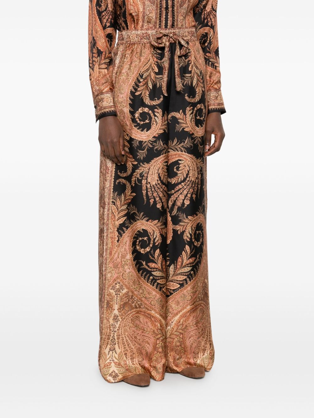 Zimmermann Trousers Black Silk