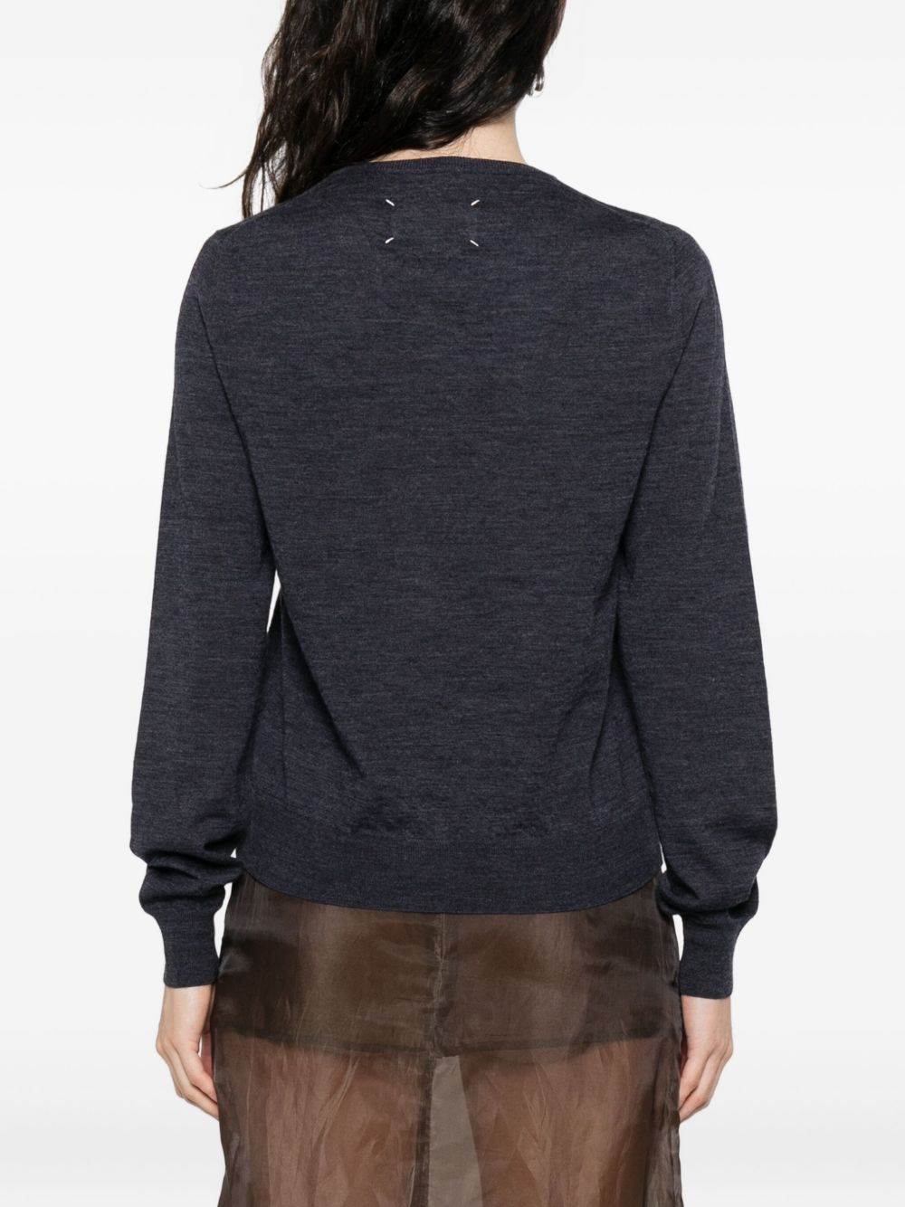 Maison Margiela Sweaters Blue Wool