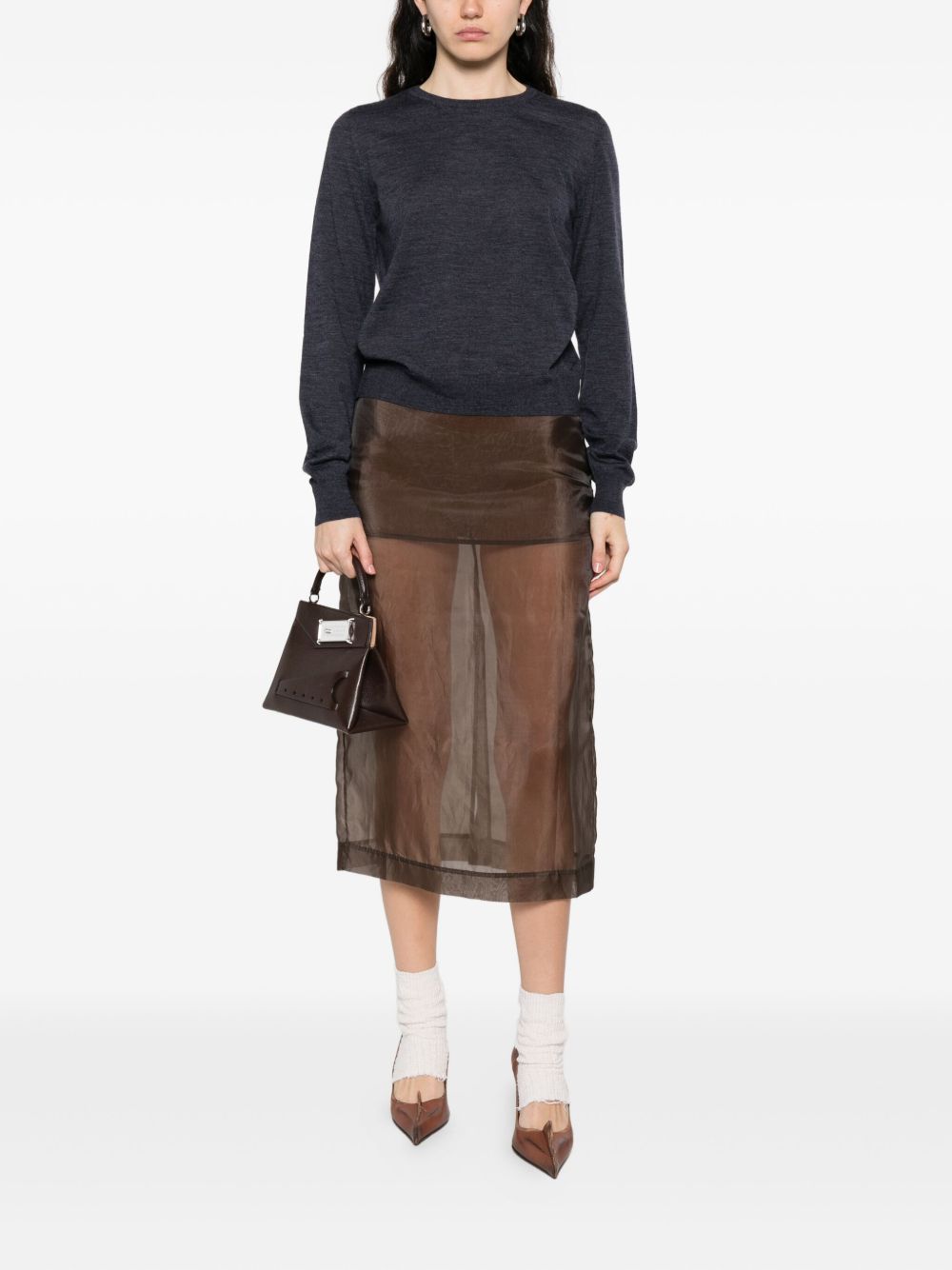 Maison Margiela Sweaters Blue Wool