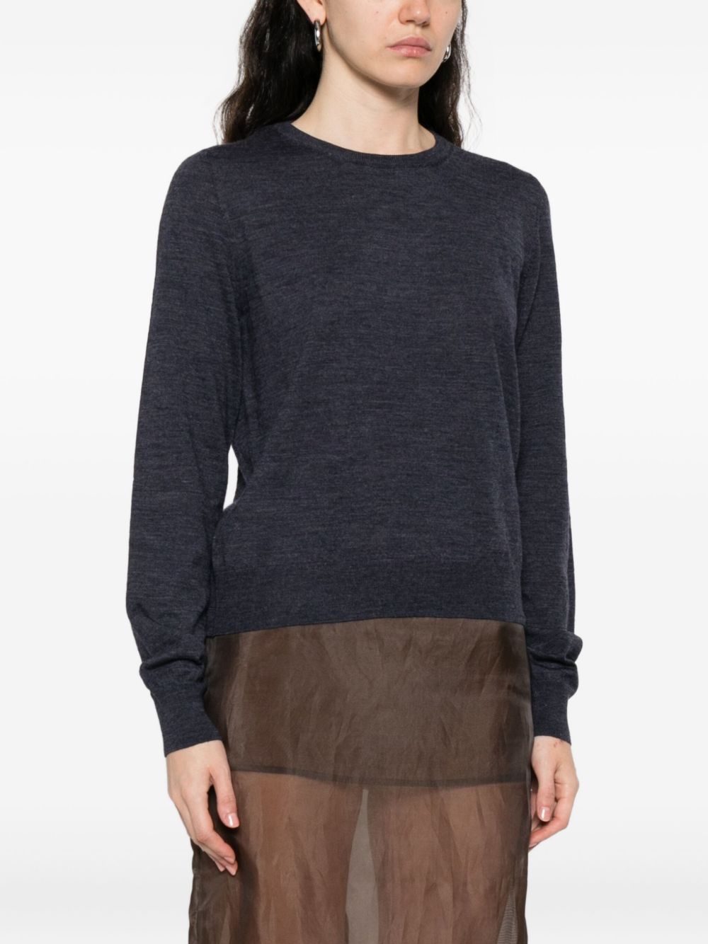 Maison Margiela Sweaters Blue Wool