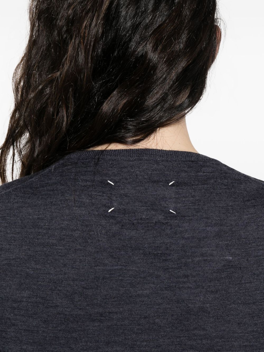 Maison Margiela Sweaters Blue Wool