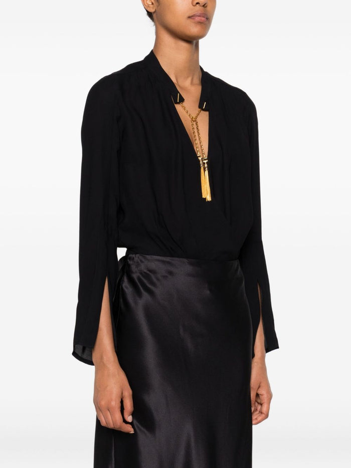 Elisabetta Franchi Top Black Viscose