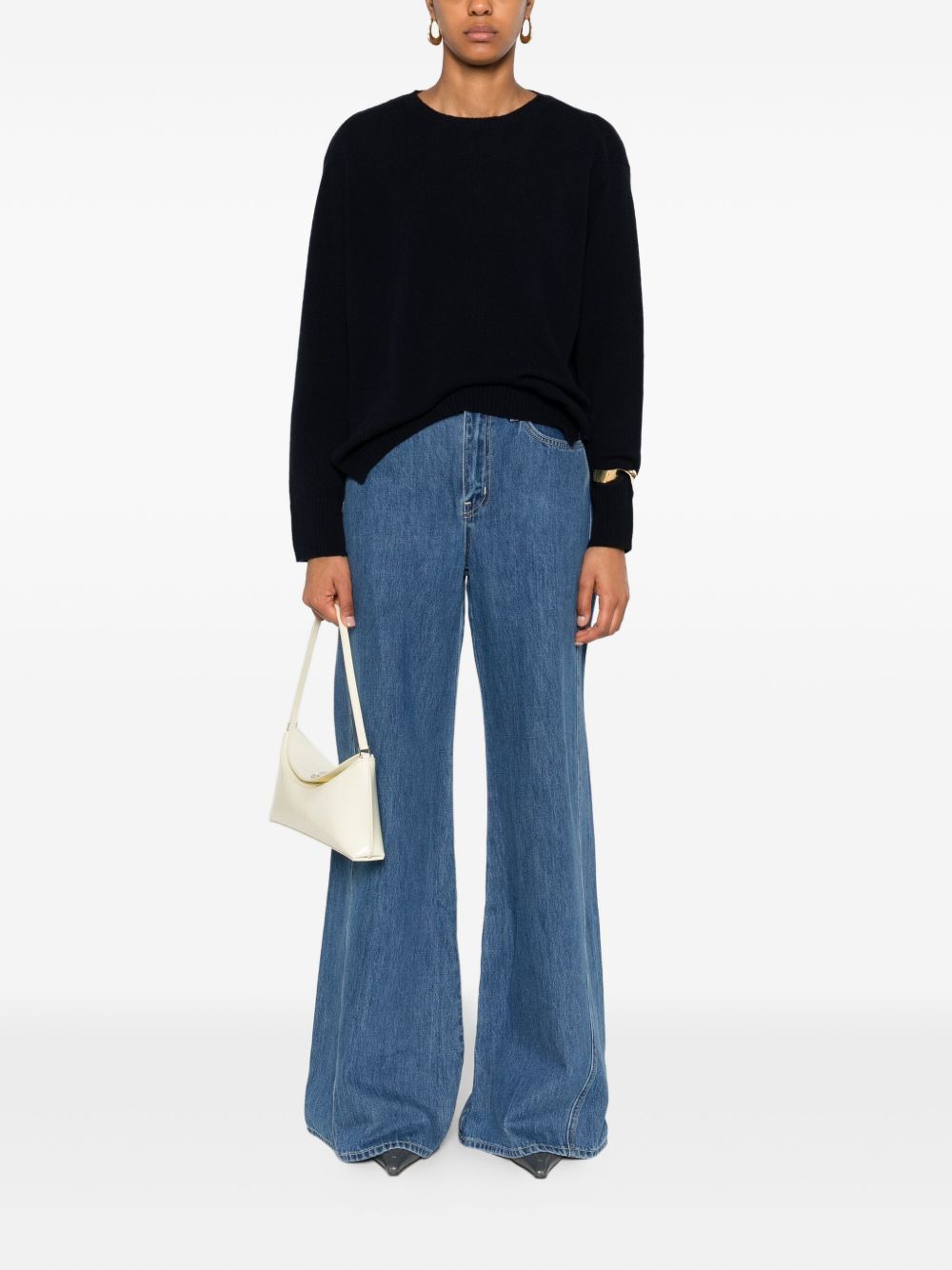 Beyou Sweaters Blue Cashmere