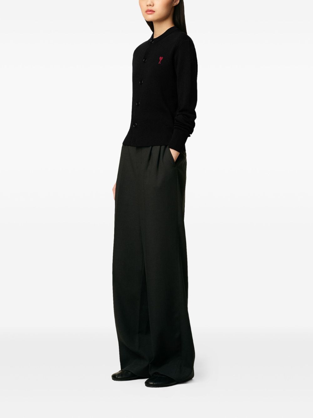 Ami Paris Sweaters Black Wool