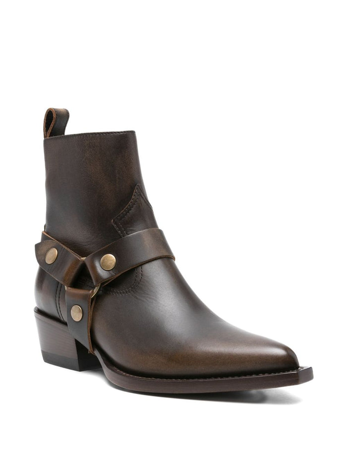 Golden Goose Boots Marrone Scuro Lining: Calf Leather