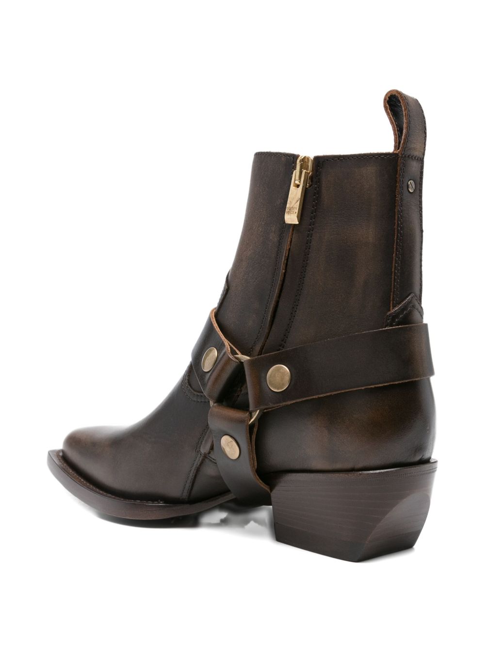 Golden Goose Boots Marrone Scuro Lining: Calf Leather