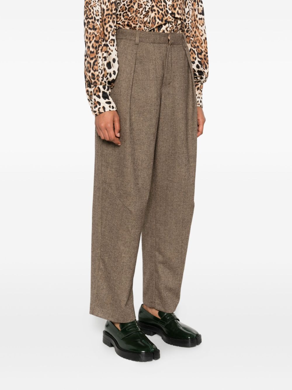Front Street Trousers Green Outer: Polyester