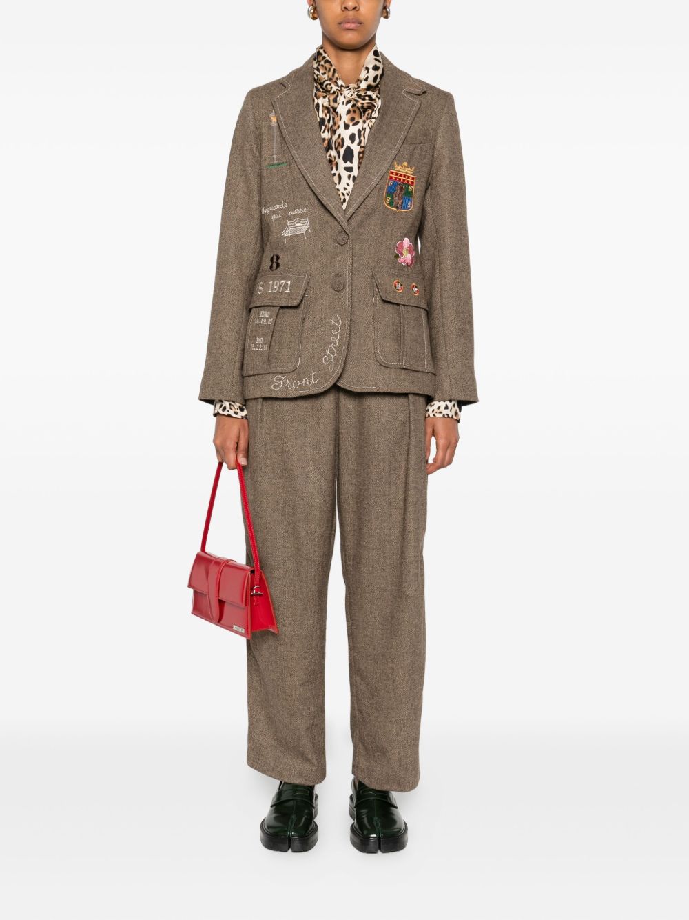 Front Street Trousers Green Outer: Polyester