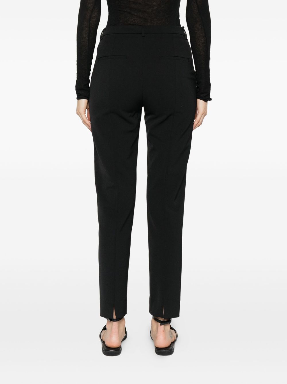 Via Masini 80 Trousers Black Polyester