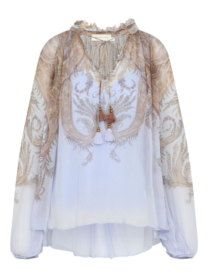 Zimmermann Shirts Lilac Viscose