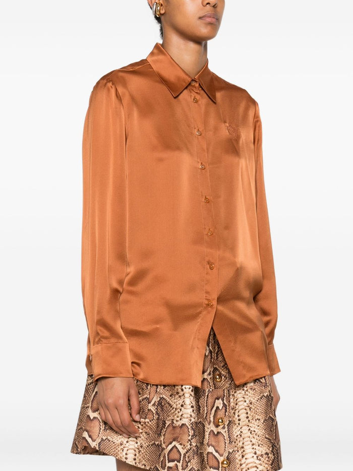 Zimmermann Shirts Brown Silk