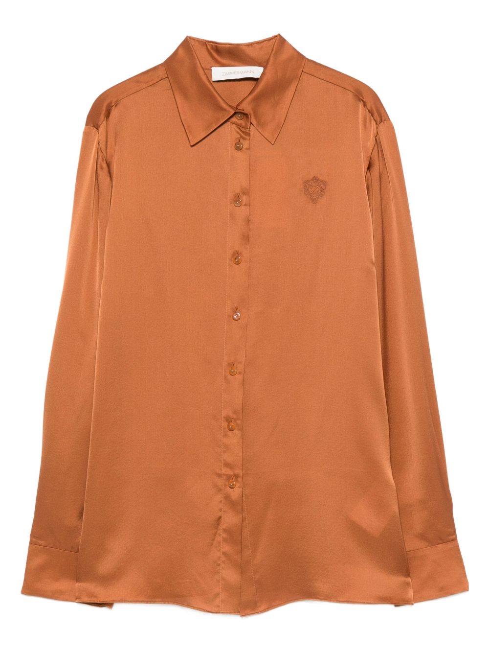 Zimmermann Shirts Brown Silk