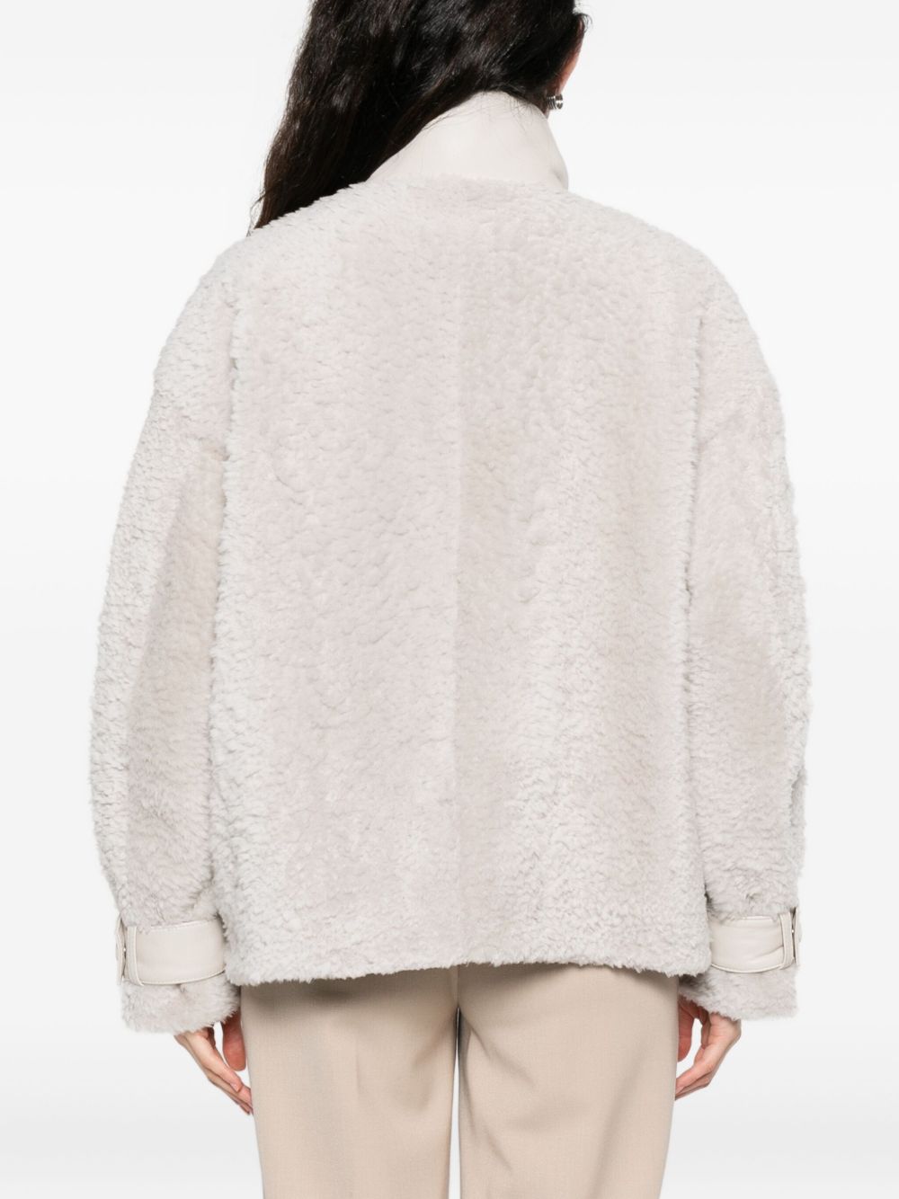 Emporio Armani Jackets Avorio Lamb Skin