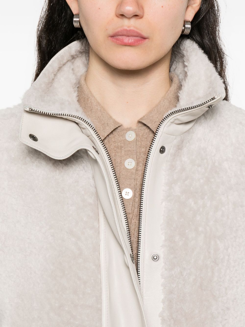 Emporio Armani Jackets Avorio Lamb Skin