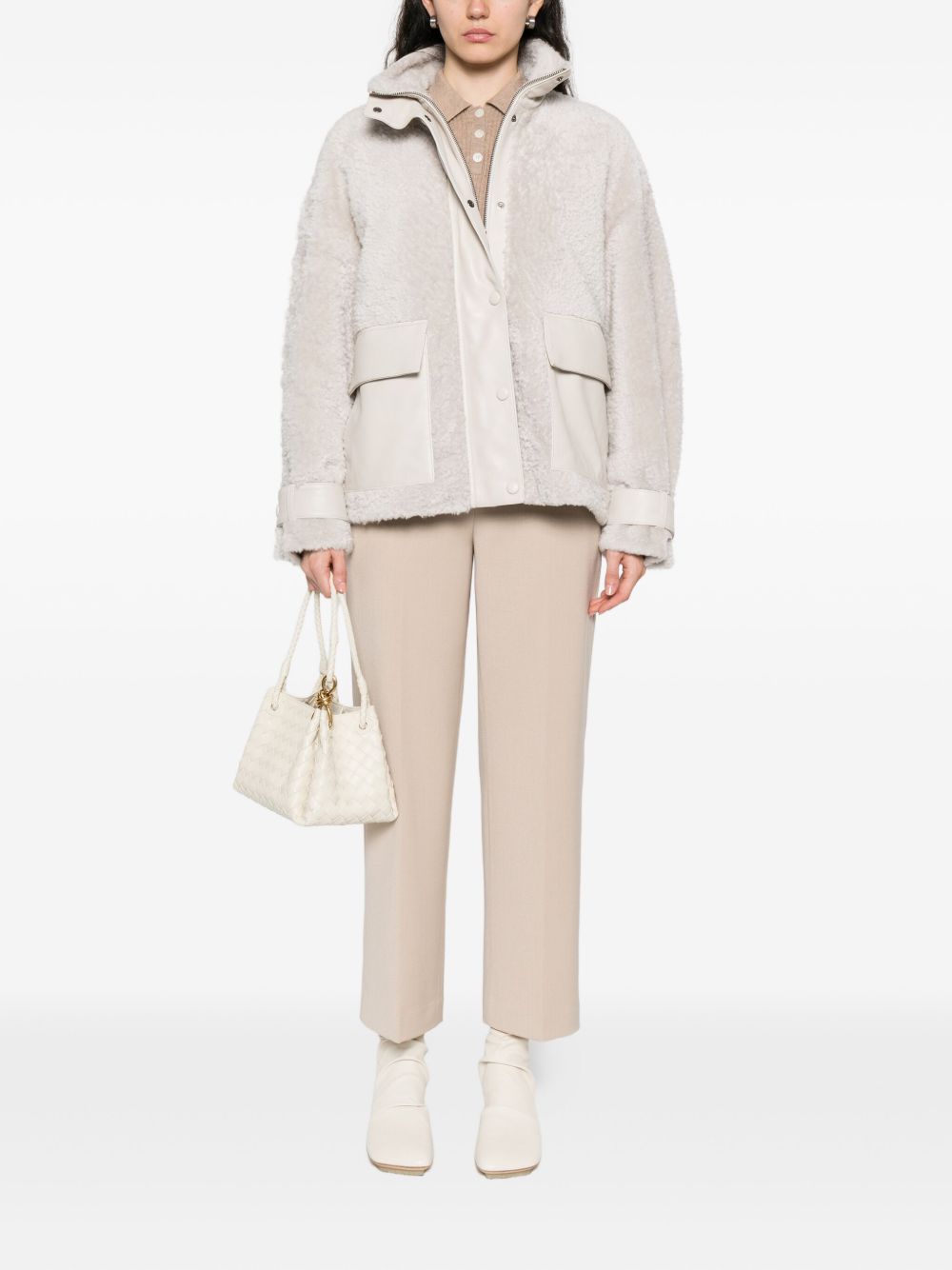 Emporio Armani Jackets Avorio Lamb Skin