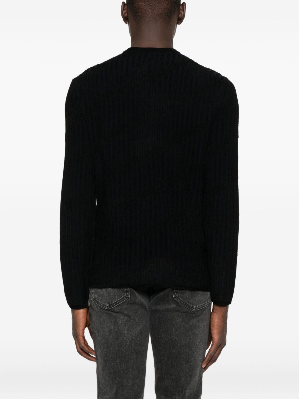Emporio Armani Sweaters Blu Virgin Wool