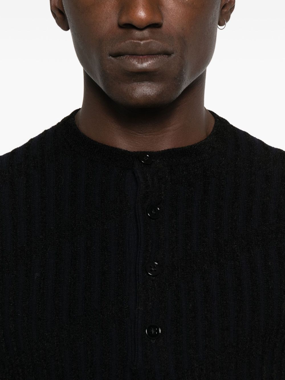 Emporio Armani Sweaters Blu Virgin Wool
