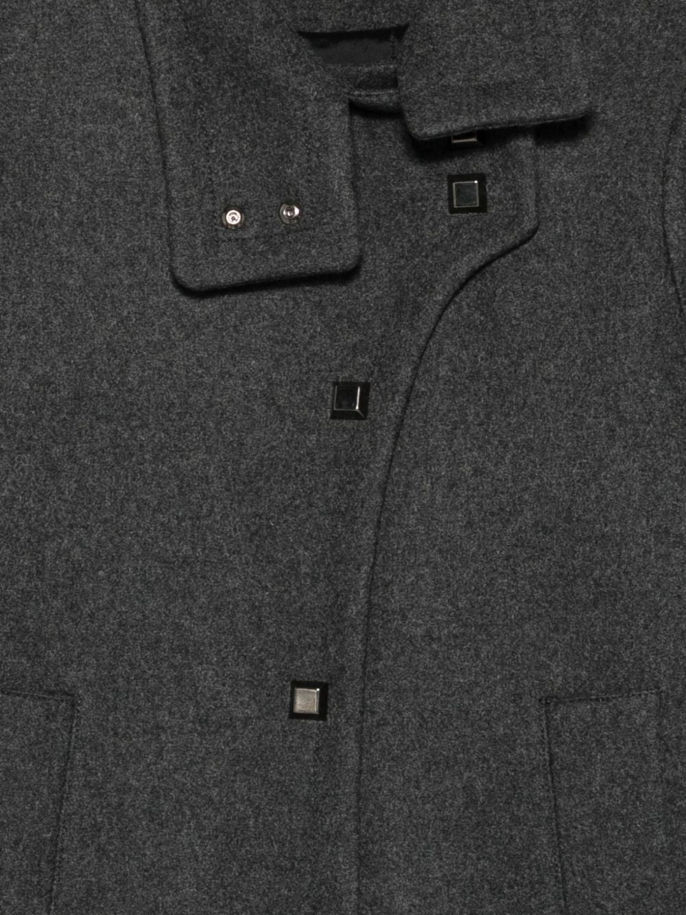 Emporio Armani Coats Grigio Scuro Wool