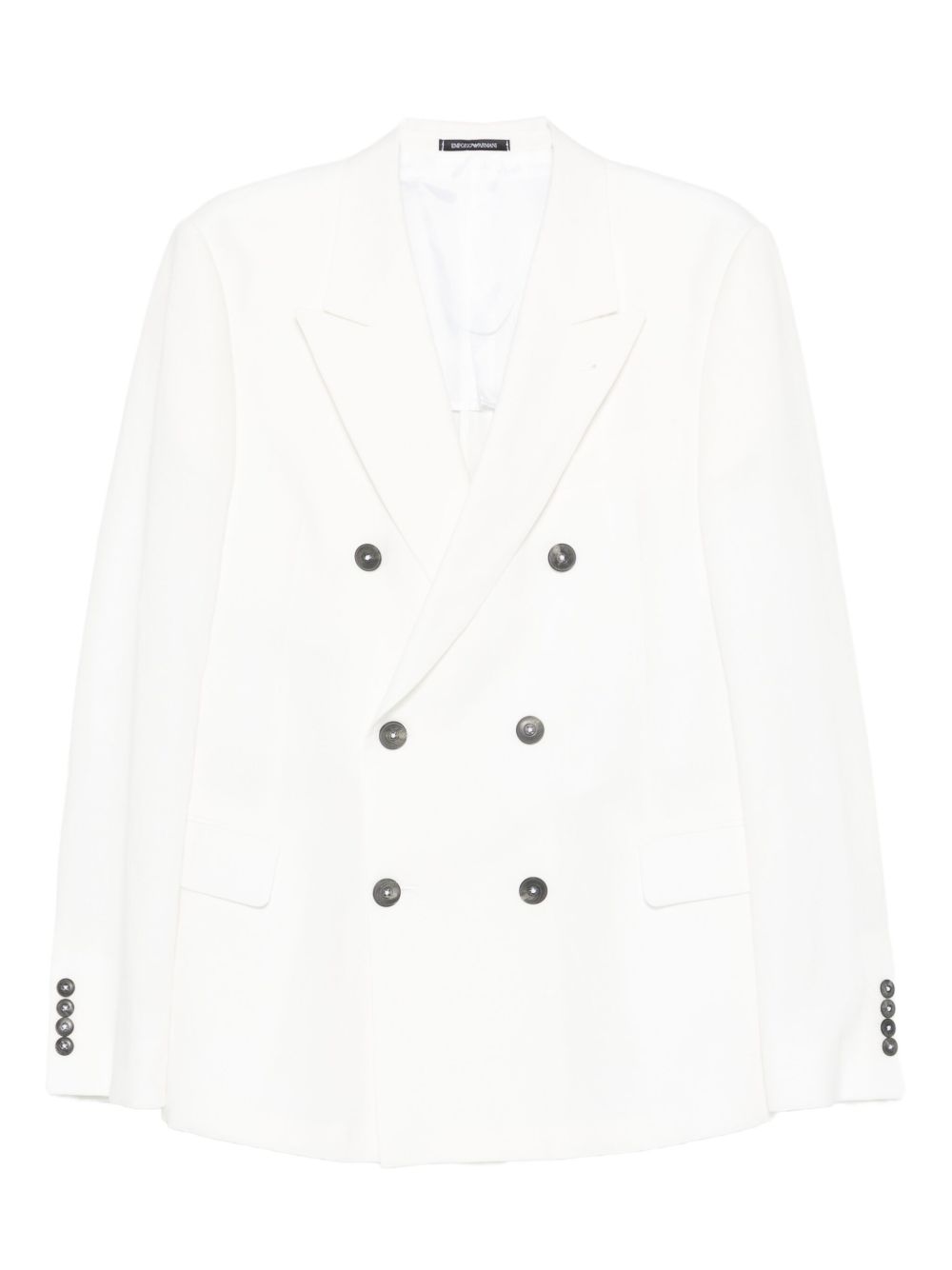Emporio Armani Jackets Bianco Linen/flax