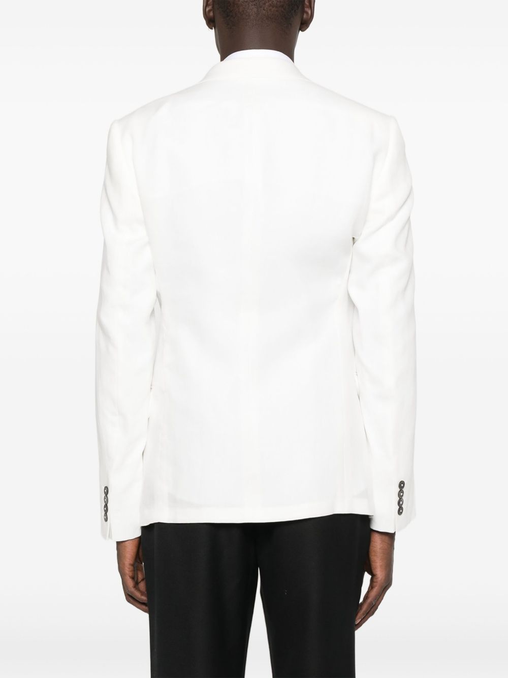 Emporio Armani Jackets Bianco Linen/flax