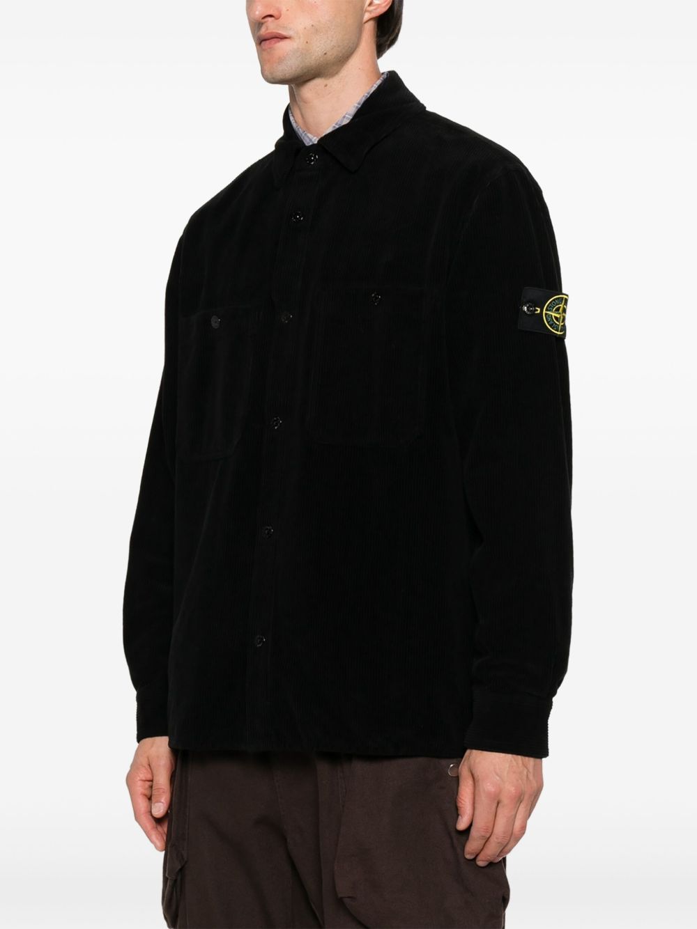 Stone Island Shirts Black Natural (veg)->cotton100.0 %
