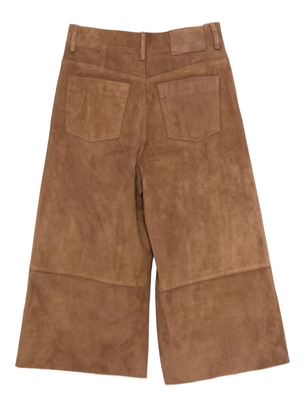 Ami Paris Trousers Brown Outer: Goat Skin