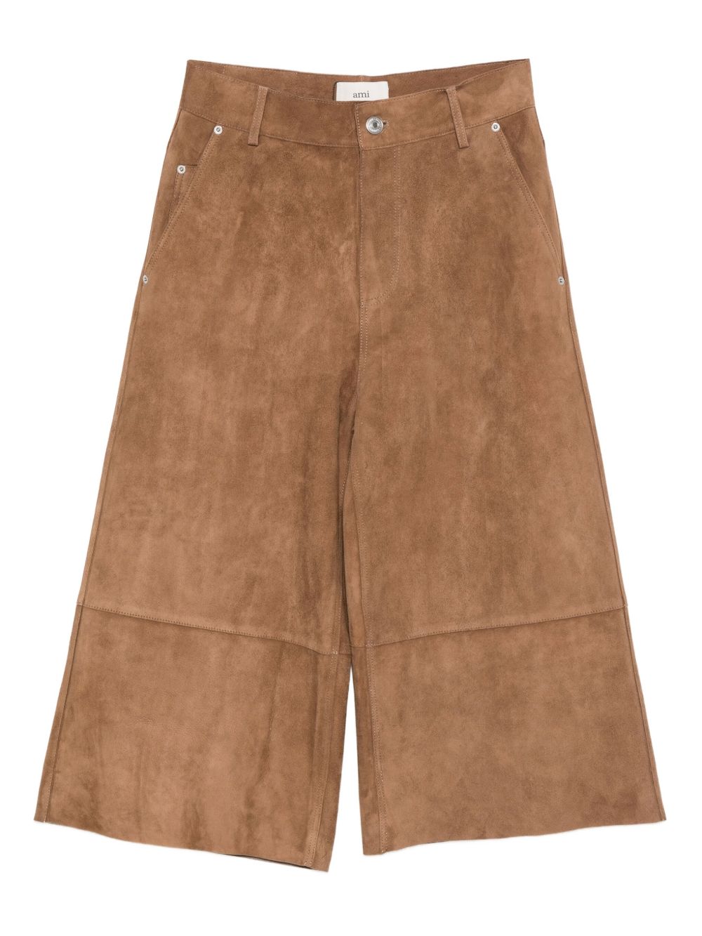 Ami Paris Trousers Brown Outer: Goat Skin