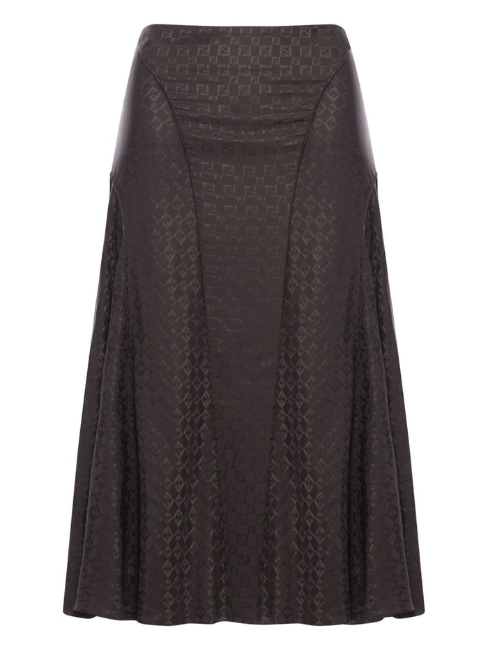 Fendi Skirts Marrone Scuro Se+fod.:se+nr2bott:mad