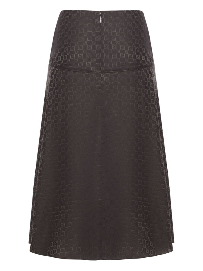 Fendi Skirts Marrone Scuro Se+fod.:se+nr2bott:mad