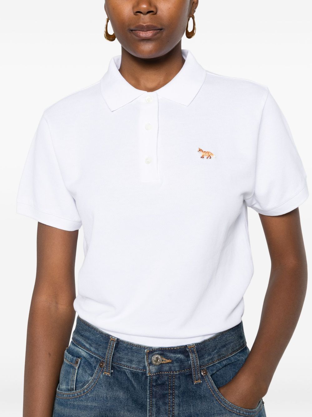 MAISON KITSUNE T-shirts and Polos White Cotton