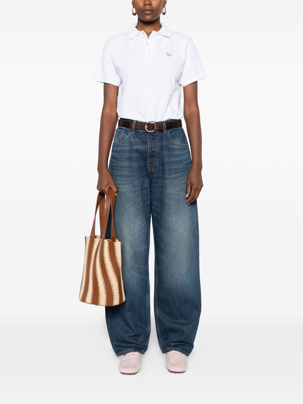 MAISON KITSUNE T-shirts and Polos White Cotton