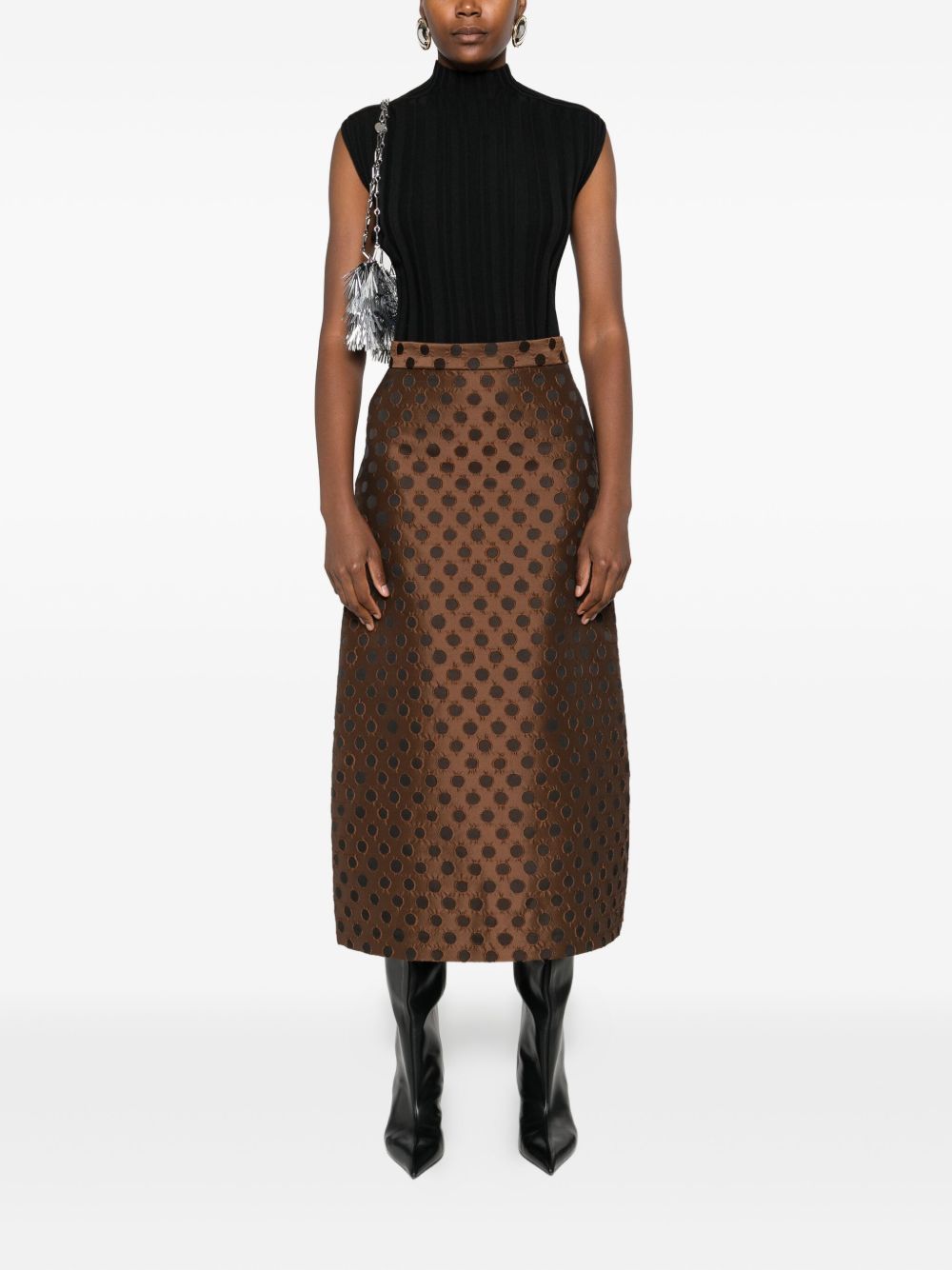 Lunatica Milano Skirts Brown Outer: Polyester