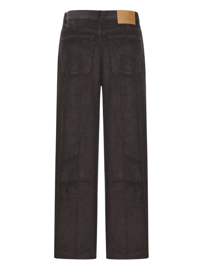 Ami Paris Trousers Grey Cotton