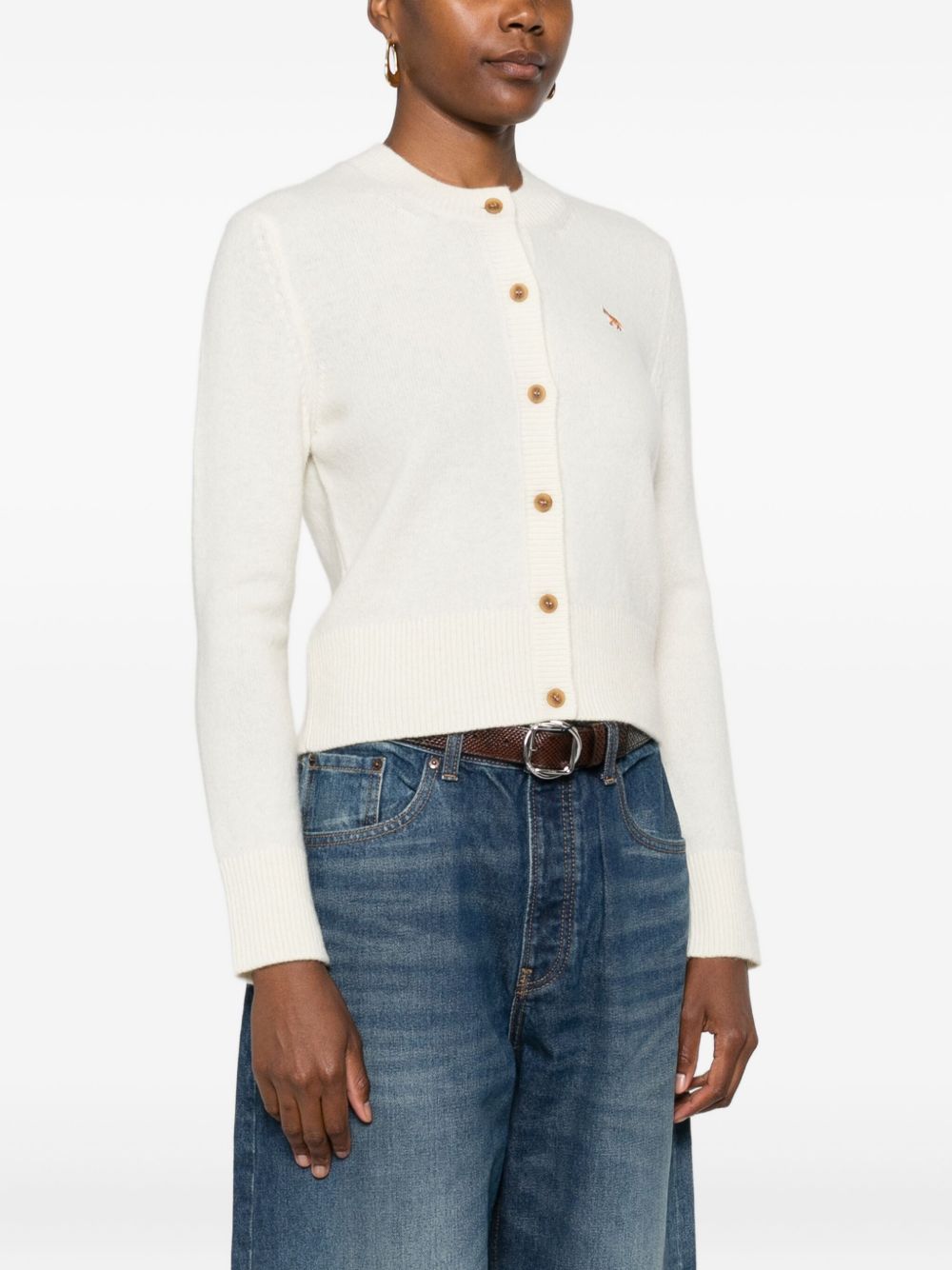 Maison Kitsune Sweaters Beige Wool